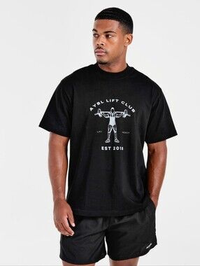 NWT AYBL Lift Club Oversized T-Shirt | Men's Medium | Black | Sold Out